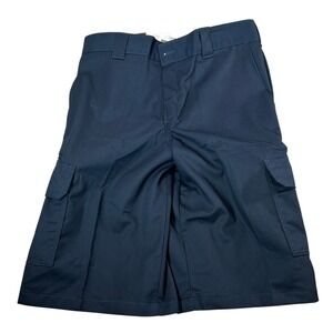 Dickies Navy Blue Relaxed Fit 13" Inseam Cargo Shorts Flex Fabric Mens 36 NWT
